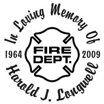 Fireman Badge - Designer Series Circle Memorial Decal