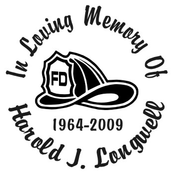 Fireman Helmet - Designer Series Circle Memorial Decal