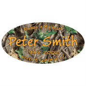 Hunter Camo Oval Decals & Magnets