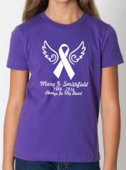 Ladies Fitted - Awareness Ribbon T-Shirt $21.99+ each